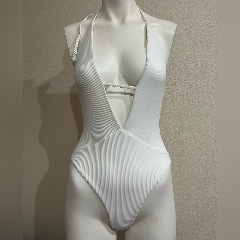 Frankie’s Bikini White One Piece